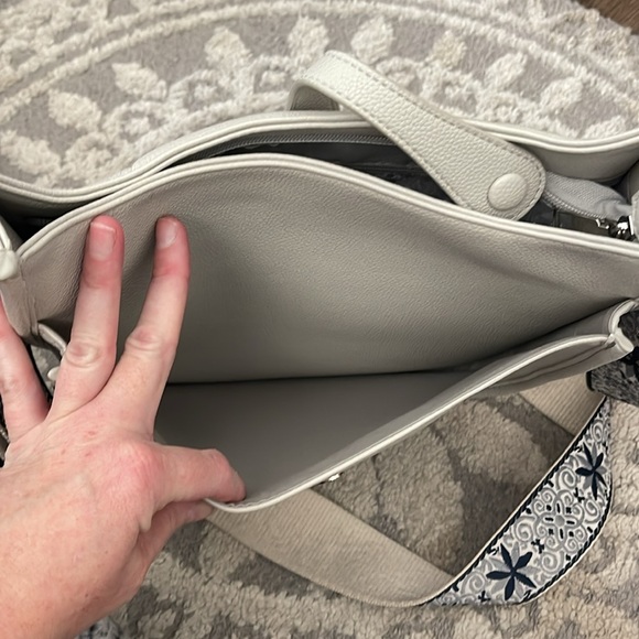 Authentic ah•dorned bag gray with silver clasps - Picture 10 of 11